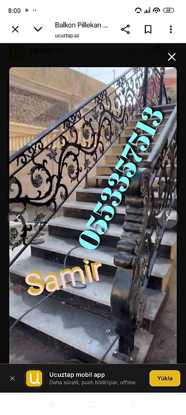giper topdan satis: Balkon məhəccəri, Alüminium — 10