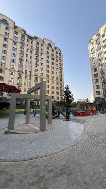 квартира на длительный срок ош: 2 бөлмө, 60 кв. м, Элитка, 12 кабат, Евроремонт