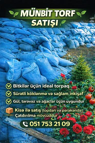 Torf: Məhsul: Münbit torf və gübrə Təsvir: - Bitkilər üçün ideal torpaq — 1