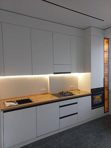 Кухонные гарнитуры: Кухонный гарнитур, Новый, цвет - Серый, МДФ, Бесплатная доставка — 8