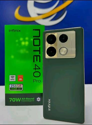 infinix note 40 pro: Infinix Note 40 Pro, 256 GB, rəng - Yaşıl, Simsiz şarj — 1