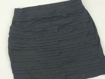 czarne lniana spódnice: Skirt, S (EU 36), condition - Very good