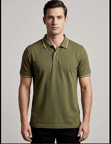 ander: Мужское поло UNIQLO x JW Anderson - Классическое поло в оливковом — 1