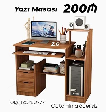 Masalar: *Yazı masası 200Azn* Ölçü:120×50×77 ✔️Rəng seçimi sərbəst İstehsal