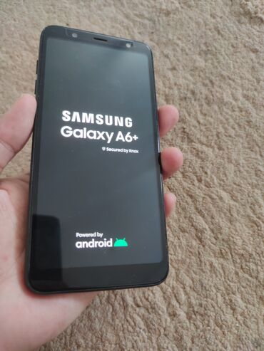 цифровая фоторамка samsung: Samsung Galaxy A6 Plus, Колдонулган, 32 GB, түсү - Кара, 1 SIM, 2 SIM