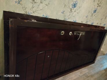 Giriş qapıları: Metall qapı və qutu komplekti - Material: polad gövdə, tünd qəhvəyi — 1