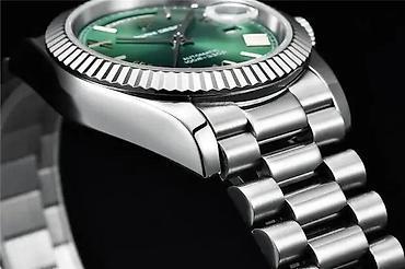 Ručni satovi: PAGANI DESIGN PD-1752 - Zelena - 36mm -Rolex Day-Date Homage Potpuno — 3
