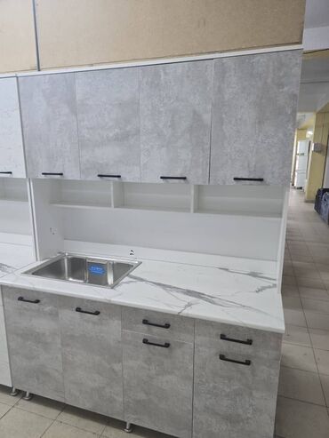 Кухонные гарнитуры: Кухонный гарнитур, Новый, цвет - Белый, ДСП, Платная доставка — 4