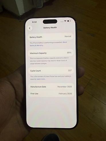 телф: IPhone 17 Pro Max, Б/у, 256 ГБ, Blue Titanium, Кабель, Коробка, 99 % — 6