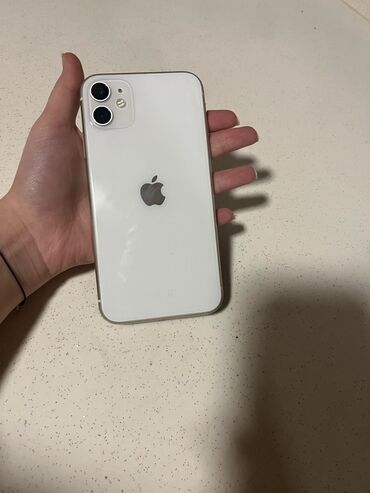 Apple iPhone: IPhone 11, 128 GB, White Titanium, Barmaq izi, Face ID, Sənədlərlə