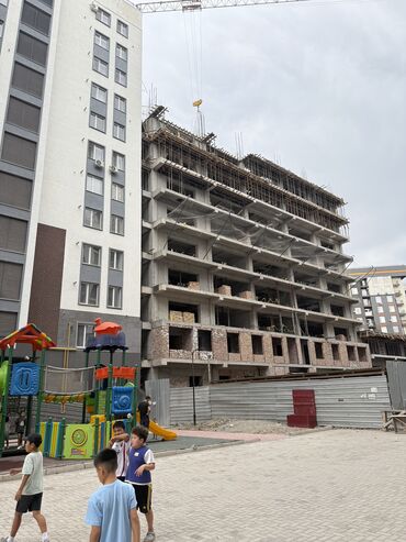 купить квартиру в рассрочку от застройщика: 2 бөлмө, 73 кв. м, Элитка, 13 кабат, ПСО (өзү оңдоп түзөтүп бүтүү үчүн)