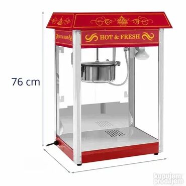 Ostali kuhinjski aparati: Aparat za kokice – Mašina za kokice retro dizajn crvena 🍿 Mašina za — 8