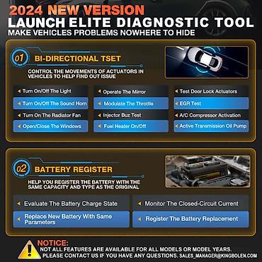 Alati za automobile: Novo - LAUNCH X431 Creader Elite OBD2 za Honda / Acura — 22