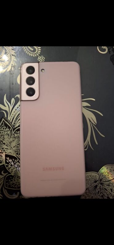 держатель микрофона: Samsung Galaxy S21, Б/у, 256 ГБ, цвет - Розовый