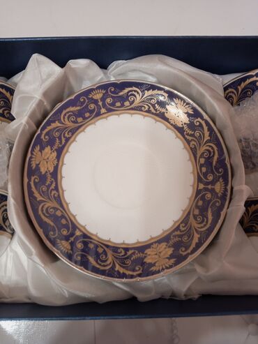 Fincanlar: Fincanlar, rəng - Göy, 6 ədədli dəst — 6