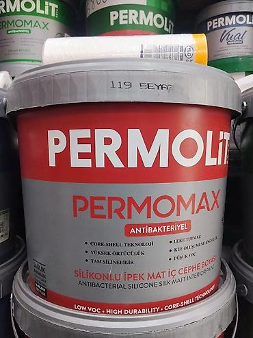 уайт спирит: Краска PERMOLIT PERMOMAX Antibakteriyel — силиконовая интерьерная — 1