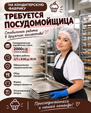 Талап кылынат Идиш жуучу, Төлөм: Бир айда эки жолу