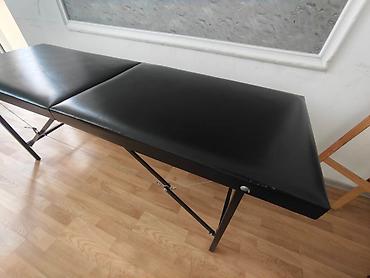 masaj carpayı: Masaaj/estetik üçün qatlanan çarpayı - Material: Qara rəngli, nəm və — 1