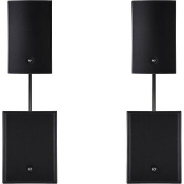 акустические системы jakcom мощные: RCF ART 945 A+RCF 18 AS - активный комплект (встроенные усилители)