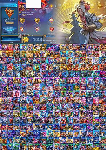 qız sekileri: Mobile Legends hesabı – geniş kolleksiya və yüksək kollektor — 2