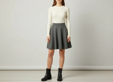 spódnice z wysokim stanem plus size: Women`s skirt, size S