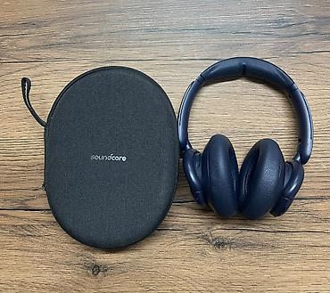 android maqintafon: İşlənmiş Simsiz (Bluetooth) Qulaqcıqlar, Anker, rəng - Mavi — 1