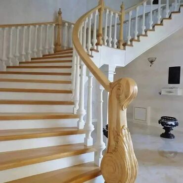 Tavan işləri: Taxta interyer işləmələri – tavan, divar və pilləkən - Material — 10