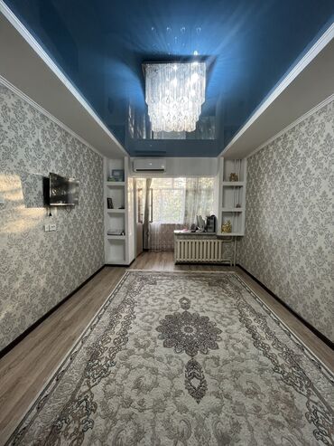 эмарк жибек жолу: 3 бөлмө, 62 кв. м, 105-серия, 2 кабат, Евроремонт