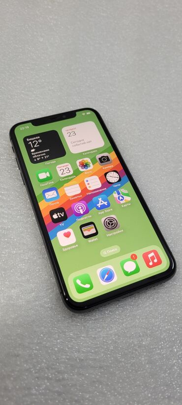 айфон x цена в бишкеке бу: IPhone X, Б/у, 64 ГБ, Черный, 100 %