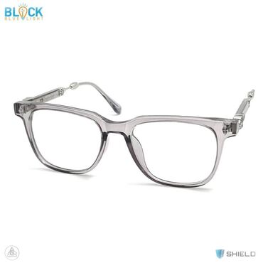 Компьютерные очки: Компьютерные линзы PHOTOCHROMIC + BLUE BLOCK 2в1 Оправа "Chrome — 4