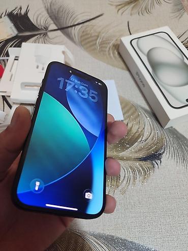 iphone xs pro max: IPhone 15, 128 GB, Black Titanium, Zəmanət, Simsiz şarj, Face ID — 1