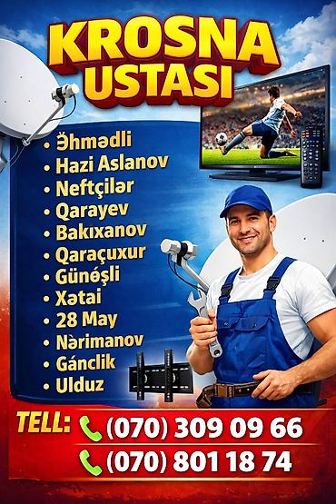yoshiro televizor: Peyk antenalarının quraşdırılması | Quraşdırılma — 4