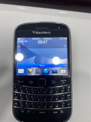 blackberry z10: Blackberry Bold Touch 9900, 2 GB, rəng - Qara, Düyməli, Sensor