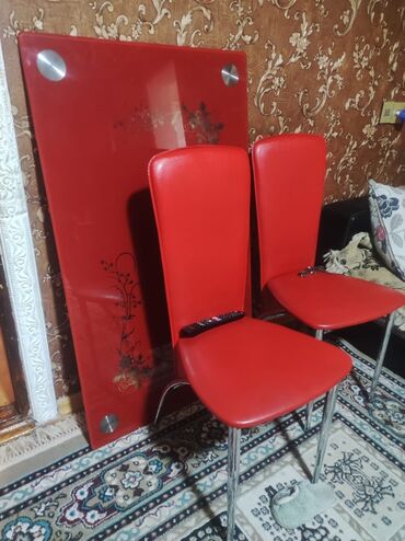 kuxna mebelleri qiymətləri: Mətbəx üçün, Açılmayan, Dördbucaq masa, 2 stul