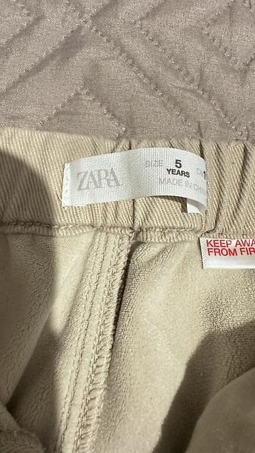 bej şalvar: Uşaq üçün ZARA yük ciblik şalvar - Model: Cargo (yanlarda ciblər) - — 5