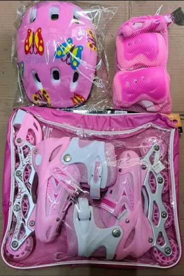 Roleri i rolšue: AKCIJA ROLERI, STITNICI, KACIGE Silikonski tockici Roze, plava, crvena — 8