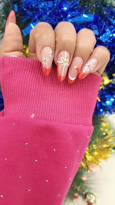 Manikür, pedikür: Forma gel tipsi gel qaynağı gellak şellak Şekillerin hamısı öz əl — 7