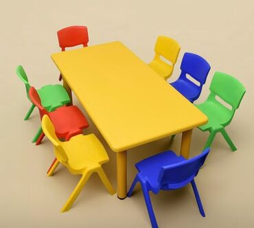 Masa və oturacaq dəstləri: Açılmayan, Dördbucaq masa, 4 stul — 4