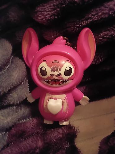 Бижутерия: Pink rəngli oyuncaq brelok/figurka - Material: sərt plastik - Rəng — 1