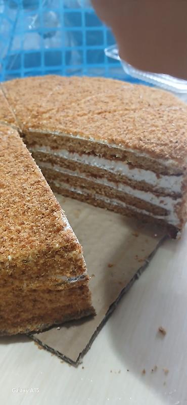 Азык-түлүктөр: МЕДОВЫЙ ТОРТ вес 1.400кг домашний коржики кексы вкусный и для — 6