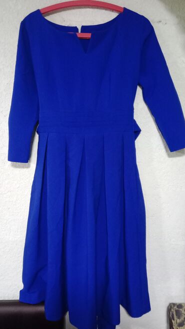 длинная платья: Вечернее платье, Короткая модель, С рукавами, L (EU 40)