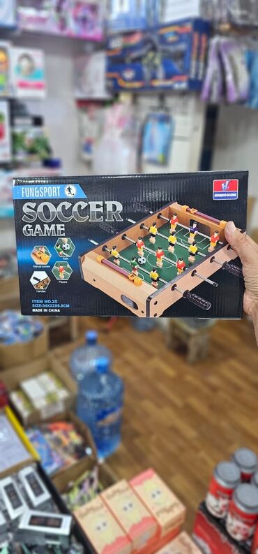 Hovuzlar: Soccer stolüstü xokkey oyunu Ölçüsü 34x22x6.8 cm Diqqət Çatdırılma