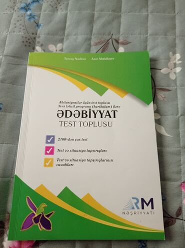 Ədəbiyyat Testlər 11-ci sinif, RM, 1-ci hissə, 2024 il