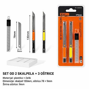 KMT Style komplet skalpela 3PCS – sklopivi/segmentni noževi za na lalafo.rs KMT Style komplet skalpela 3PCS – sklopivi/segmentni noževi za