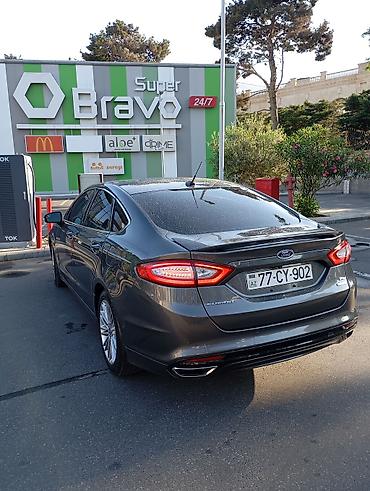 Avtomobil satışı: Ford Fusion sedan – geniş və komfortlu salon - Rəng: tünd boz kuzov — 10