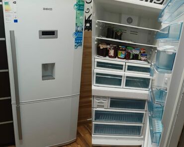 xaladelnik ikinci el: 2 qapılı Beko Soyuducu Satılır, rəng - Ağ, Dispenserli