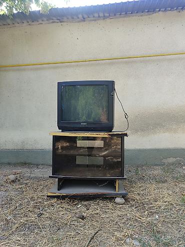 ТВ жана Видео: Телевизор Sony Trinitron (ЭЛТ) с тумбой под ТВ. Характеристики — 1
