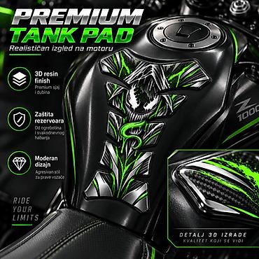 Tuning i styling: Symbiote Green 3D Tank Pad –Premium Zaštita Rezervoara- 2855 Symbiote — 2
