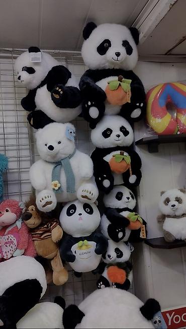 Оюнчуктар: 🐼 Мягкая игрушка Панда с мандарином 🍊45см Очаровательная плюшевая — 3