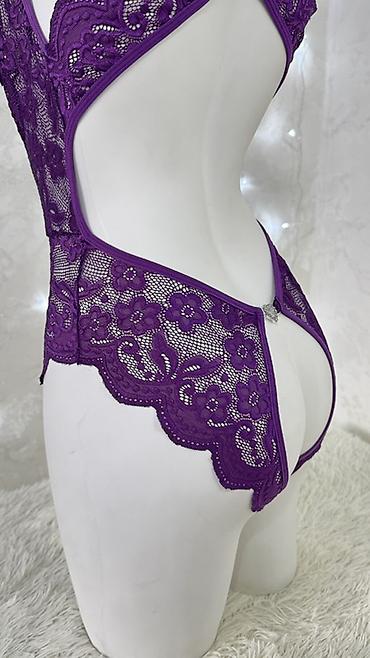 Боди: Кружевное боди с открытым шагом Размеры- S,M,L, XL - Модель: кружевной — 10